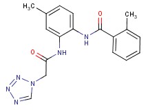 2-methyl-N-{4-methyl-2-[(1H-tetrazol-1-ylacetyl)amino]phenyl}benzamide