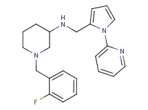 1-(2-fluorobenzyl)-N-{[1-(2-pyridinyl)-1H-pyrrol-2-yl]methyl}-3-piperidinamine