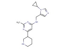 N-[(1-cyclopropyl-1H-imidazol-5-yl)methyl]-2-methyl-6-piperidin-3-ylpyrimidin-4-amine