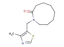 1-[(4-methyl-1,3-thiazol-5-yl)methyl]azonan-2-one