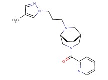 (1R*,5R*)-6-[3-(4-methyl-1H-pyrazol-1-yl)propyl]-3-(2-pyridinylcarbonyl)-3,6-diazabicyclo[3.2.2]nonane