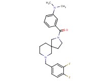 (3-{[7-(3,4-difluorobenzyl)-2,7-diazaspiro[4.5]dec-2-yl]carbonyl}phenyl)dimethylamine