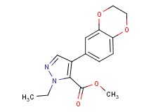 methyl 4-(2,3-dihydro-1,4-benzodioxin-6-yl)-1-ethyl-1H-pyrazole-5-carboxylate