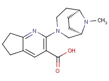2-[(1R*,6S*)-9-methyl-3,9-diazabicyclo[4.2.1]non-3-yl]-6,7-dihydro-5H-cyclopenta[b]pyridine-3-carboxylic acid