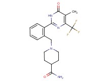 1-{2-[5-methyl-6-oxo-4-(trifluoromethyl)-1,6-dihydropyrimidin-2-yl]benzyl}piperidine-4-carboxamide