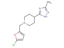 1-[(5-chloro-2-furyl)methyl]-4-(3-methyl-1H-1,2,4-triazol-5-yl)piperidine