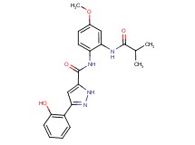 3-(2-hydroxyphenyl)-N-[2-(isobutyrylamino)-4-methoxyphenyl]-1H-pyrazole-5-carboxamide