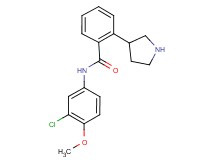 N-(3-chloro-4-methoxyphenyl)-2-(3-pyrrolidinyl)benzamide