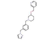 3-[({1-[3-(1H-pyrazol-1-ylmethyl)benzyl]-3-piperidinyl}oxy)methyl]pyridine
