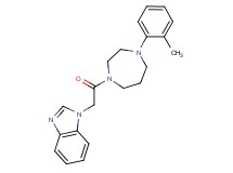 1-{2-[4-(2-methylphenyl)-1,4-diazepan-1-yl]-2-oxoethyl}-1H-benzimidazole