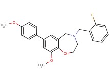 4-(2-fluorobenzyl)-9-methoxy-7-(4-methoxyphenyl)-2,3,4,5-tetrahydro-1,4-benzoxazepine