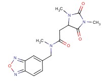N-(2,1,3-benzoxadiazol-5-ylmethyl)-2-(1,3-dimethyl-2,5-dioxo-4-imidazolidinyl)-N-methylacetamide