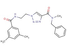 N-benzyl-1-{2-[(3,5-dimethylbenzoyl)amino]ethyl}-N-methyl-1H-1,2,3-triazole-4-carboxamide