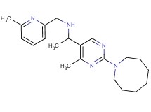 1-[2-(1-azocanyl)-4-methyl-5-pyrimidinyl]-N-[(6-methyl-2-pyridinyl)methyl]ethanamine