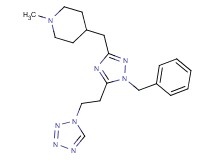 4-({1-benzyl-5-[2-(1H-tetrazol-1-yl)ethyl]-1H-1,2,4-triazol-3-yl}methyl)-1-methylpiperidine