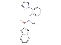 N-methyl-N-[2-(1H-pyrazol-1-yl)benzyl]imidazo[1,2-a]pyridine-2-carboxamide