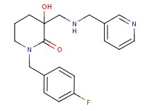 1-(4-fluorobenzyl)-3-hydroxy-3-{[(3-pyridinylmethyl)amino]methyl}-2-piperidinone