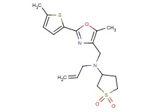N-allyl-N-{[5-methyl-2-(5-methyl-2-thienyl)-1,3-oxazol-4-yl]methyl}tetrahydro-3-thiophenamine 1,1-dioxide