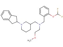 N-[2-(difluoromethoxy)benzyl]-N-{[1-(2,3-dihydro-1H-inden-2-yl)-3-piperidinyl]methyl}-2-methoxyethanamine