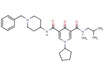 N'-(1-benzyl-4-piperidinyl)-1-cyclopentyl-N-isobutyl-N-methyl-4-oxo-1,4-dihydro-3,5-pyridinedicarboxamide