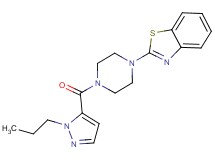 2-{4-[(1-propyl-1H-pyrazol-5-yl)carbonyl]-1-piperazinyl}-1,3-benzothiazole