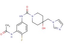 N-[3-(acetylamino)-4-fluorophenyl]-4-hydroxy-4-(1H-imidazol-1-ylmethyl)piperidine-1-carboxamide