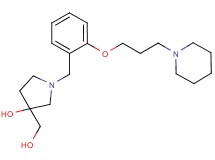 3-(hydroxymethyl)-1-[2-(3-piperidin-1-ylpropoxy)benzyl]pyrrolidin-3-ol