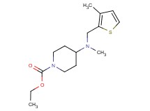 ethyl 4-{methyl[(3-methyl-2-thienyl)methyl]amino}piperidine-1-carboxylate