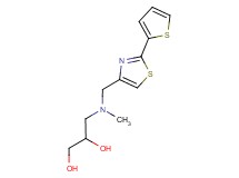 3-(methyl{[2-(2-thienyl)-1,3-thiazol-4-yl]methyl}amino)propane-1,2-diol