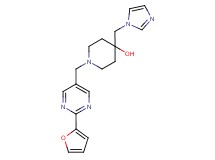 1-{[2-(2-furyl)pyrimidin-5-yl]methyl}-4-(1H-imidazol-1-ylmethyl)piperidin-4-ol