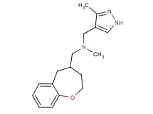 N-methyl-1-(3-methyl-1H-pyrazol-4-yl)-N-(2,3,4,5-tetrahydro-1-benzoxepin-4-ylmethyl)methanamine