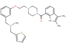 1-[3-(2-{4-[(2,3-dimethyl-1H-indol-7-yl)carbonyl]-1-piperazinyl}ethoxy)phenyl]-N-methyl-N-(2-thienylmethyl)methanamine