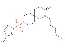 2-(3-methoxypropyl)-9-[(1-methyl-1H-imidazol-4-yl)sulfonyl]-2,9-diazaspiro[5.5]undecan-3-one