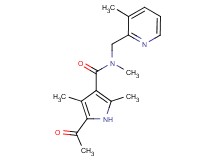 5-acetyl-N,2,4-trimethyl-N-[(3-methylpyridin-2-yl)methyl]-1H-pyrrole-3-carboxamide