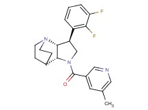 (2R*,3S*,6R*)-3-(2,3-difluorophenyl)-5-[(5-methyl-3-pyridinyl)carbonyl]-1,5-diazatricyclo[5.2.2.0~2,6~]undecane