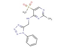 2-methyl-5-(methylsulfonyl)-N-[(1-phenyl-1H-tetrazol-5-yl)methyl]pyrimidin-4-amine