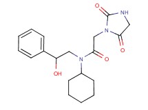 N-cyclohexyl-2-(2,5-dioxo-1-imidazolidinyl)-N-(2-hydroxy-2-phenylethyl)acetamide