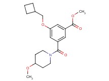 methyl 3-(cyclobutylmethoxy)-5-[(4-methoxy-1-piperidinyl)carbonyl]benzoate