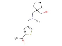 1-(4-{[{[1-(hydroxymethyl)cyclopentyl]methyl}(methyl)amino]methyl}-2-thienyl)ethanone