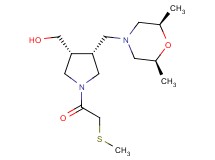 {(3R*,4R*)-4-{[(2R*,6S*)-2,6-dimethyl-4-morpholinyl]methyl}-1-[(methylthio)acetyl]-3-pyrrolidinyl}methanol