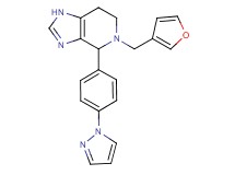 5-(3-furylmethyl)-4-[4-(1H-pyrazol-1-yl)phenyl]-4,5,6,7-tetrahydro-1H-imidazo[4,5-c]pyridine