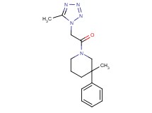 3-methyl-1-[(5-methyl-1H-tetrazol-1-yl)acetyl]-3-phenylpiperidine
