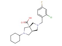 (3aS*,6aS*)-2-(2-chloro-4-fluorobenzyl)-5-cyclohexylhexahydropyrrolo[3,4-c]pyrrole-3a(1H)-carboxylic acid