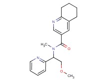 N-(2-methoxy-1-pyridin-2-ylethyl)-N-methyl-5,6,7,8-tetrahydroquinoline-3-carboxamide