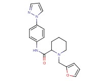 1-(2-furylmethyl)-N-[4-(1H-pyrazol-1-yl)phenyl]-2-piperidinecarboxamide