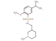 5-isopropyl-2-methoxy-N-[(1-methylpiperidin-3-yl)methyl]benzenesulfonamide