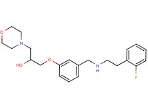1-[3-({[2-(2-fluorophenyl)ethyl]amino}methyl)phenoxy]-3-(4-morpholinyl)-2-propanol