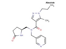 5-methyl-N-{[(2S)-5-oxo-2-pyrrolidinyl]methyl}-1-propyl-N-(3-pyridinylmethyl)-1H-pyrazole-4-carboxamide