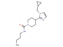 N-butyl-4-[1-(cyclopropylmethyl)-1H-imidazol-2-yl]-1-piperidinecarboxamide
