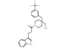 {1-[3-(1H-indol-3-yl)propanoyl]-4-[3-(trifluoromethyl)benzyl]-4-piperidinyl}methanol